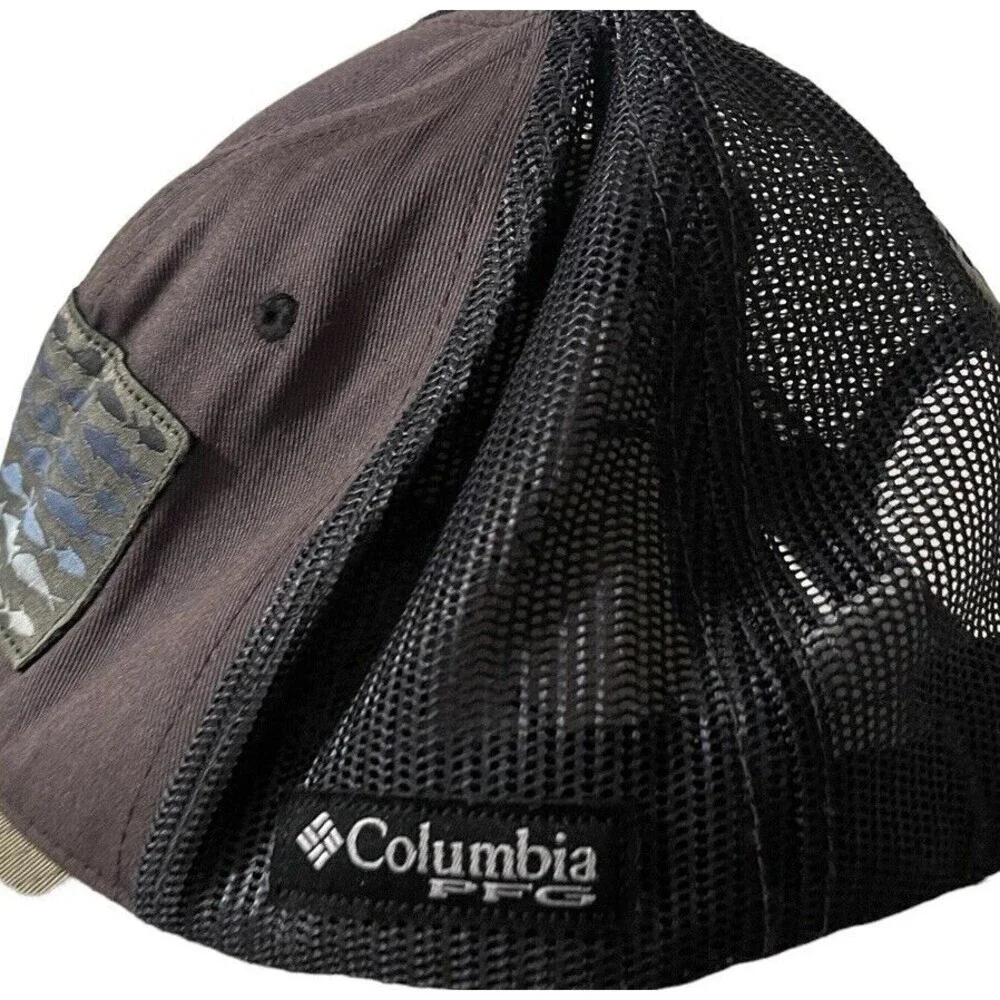 Columbia PFG Mesh Fish Flag Ball Cap, Brown - L/XL